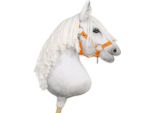 Cavezza Regolabile, In Tessuto - Vestibilità Perfetta, Arancione Neon, Per Cavallo Da Tiro A3