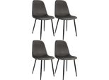 Set Di 4 Sedie Da Pranzo In Velluto - Sedie Da Cucina - Elevato Comfort Di Seduta, Design Moderno