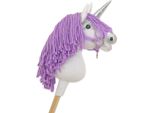 Hobbyhorse Unicorno Su Un Bastoncino Hobbyhorse Fatto A Mano E Antiallergico, Giocattolo Sicuro
