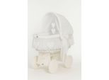 Crieg Amelie In Vimini - Babymand - Ecologico E Intrecciato A Mano Con Cappuccio Regolabile