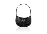 Handtasche PHILIPP PLEIN Crocco Print, Damen, 02, schwarz, Taschen Handtasche