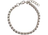 Edelstahlarmband Firetti "Schmuck Geschenk Erbskette", Silber (Silberfarben), ArmbäNder, Damen, 21Cm, Edelstahl, Edelstahlarmband, Made In Germany