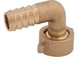 Js Winkelverschraubung Flachdichtend, 1/2"X3/4"", Messing"