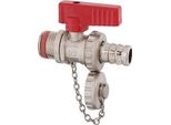 Js Kugel Kfe-Valve, Kette Mit Ms- Kappe, Sv, Fl.Gr, Dn15, 1/2", Ms-Blank"