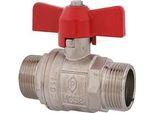 Js Kugelhahn,Voller Durchg.,Dn10 Agxag3/8",54Mm,Flueg-Gr.Rot,Vern."