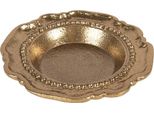 Ciotola Per Decorazioni Clayre & Eef Ø 12X2 Cm Alluminio Color Oro