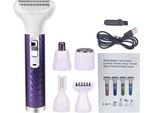 Inf Rasoio Elettrico Donna 5 In 1 - Kit Depilazione Ricaricabile Usb Viola