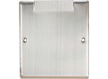 Js Abdeckung Mit Schrauben,1-Fach Chrom-Nickel-Stahl,Mattiert