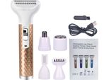 Inf Rasoio Elettrico Donna 5 In 1 - Kit Depilazione Ricaricabile Usb Oro Rosa