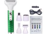 Inf Rasoio Elettrico Donna 5 In 1 - Kit Depilazione Ricaricabile Usb Verde