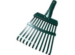 Inf Rastrello Da Giardino A 11 Denti In Acciaio Con Manico Telescopico - Verde