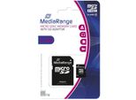 Mediarange MR956 Scheda Di Memoria Micro Sdhc Da 4 Gb Classe 10 Con Adattatore Per Schede Sd