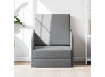 Maison Exclusive - Poltrona Letto Convertibile Grigio Chiaro In Tessuto