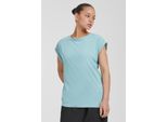 DáMské TričKo Urban Classics Ladies Extended Shoulder Tee Bluemint - 3XL