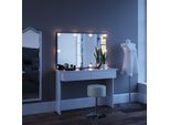 Vicco Tavolo Da Toeletta Azur, 120 Cm Con Sgabello, Bianco