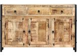Vidaxl Credenza 120X35X76 Cm In Legno Massiccio Mango