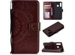 Huawei P30 Lite Custodia Del Telefono Cellulare Flip Case Cover Bumper Mandala Rosegold