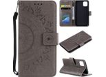 Custodia Per Apple Iphone 11 Pro Max [6,5 Pollici] Custodia Telefonica Flip Case Mandala Grigio