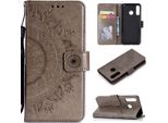 Huawei P30 Lite Custodia Del Telefono Cellulare Flip Case Cover Bumper Mandala Rosegold
