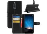 Huawei Mate 10 Lite Custodia Del Telefono Cellulare Custodia Flip Cover Protettiva Nero