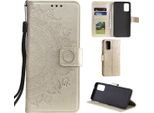 Custodia Per Samsung Galaxy S20 Custodia Per Telefono Cellulare Flip Cover Protettiva Mandala Oro