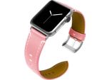 Cinturino In Pelle Per Apple Watch 49/45/44/42Mm Serie Retro Ultra/10/9/8/7/6 Rosa