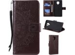 Xiaomi Redmi Note 9 Pro Custodia Del Telefono Cellulare Flip Case Cover Mandala Rosegold