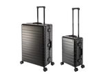 Travelhouse Oslo - Set Di 2 Valigie S+L - Alluminio Nero
