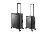 Travelhouse Oslo - Set Di 2 Valigie S+M - Alluminio Nero