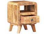 Vidaxl Comodino 30X30X41 Cm Legno Di Mango Grezzo