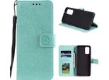 Custodia Per Samsung Galaxy M31S Custodia Del Telefono Cellulare Custodia Flip Cover Custodia Protettiva Mandala Verde