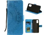 Custodia Per Samsung Galaxy M31S Custodia Del Telefono Cellulare Flip Case Cover Custodia Protettiva Mandala Blue