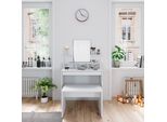 Vicco Tavolo Da Toeletta Ania, 80 Cm Con Panca, Bianco