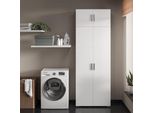 Vicco Armadio Universale Ingo, 80 X 182.4 Cm Con Estensione Dell'armadio, Bianco/Bianco