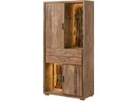 MASSIVMOEBEL24 | Bark #103 Credenza In Legno Di Acacia Laccato / Natur 88X40X180