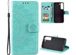 Custodia Per Samsung Galaxy S22 5G Custodia Del Telefono Cellulare Custodia Flip Cover Borsa Mandala Verde