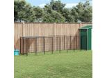 Vidaxl Cuccia Per Cani Nera 4,84 M² In Acciaio
