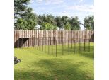 Vidaxl Cuccia Per Cani Nera 19,36 M² Acciaio