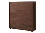 MASSIVMOEBEL24 | Bark #207 Vetrina In Legno Di Acacia Laccato / Marrone 145X40X153