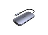 Unitek Unitek Uhub N9+ Usb 3.2 Gen 1 (3.1 Gen 1) Cablato Tipo-C Grigio