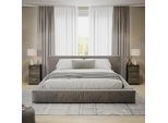 Vicco Comodini Camera Da Letto Irma, 37.6 X 66 Cm Set Di 2, Nero Lucido