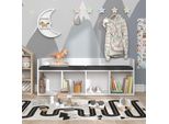Vicco Scaffale Per Bambini Luigi, 142.4 X 53.4 Cm Senza Box Pieghevole, Bianco
