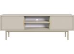 Mobile Tv Selsey Viviaro - Mobiletto Tv Con Due Vani A Giorno, Grigio-Beige, 154 Cm