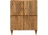 Vidaxl Mobile Laterale 60X33X75 Cm In Legno Massiccio Di Mango