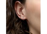 New Bling 9NB-0555 Orecchini In Argento - 10 Mm - Tubo Rotondo - Cerniera - Colore Argento