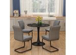 Vicco Tavolo Da Pranzo Carl, 80 X 80 Cm, Nero