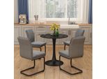 Vicco Tavolo Da Pranzo Carl, 70 X 70 Cm, Nero