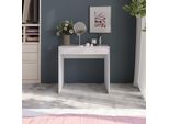 Vicco Tavolo Da Toeletta Sherry, 81.4 Cm, Bianco/Bianco Lucido