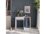 Vicco Tavolo Da Toeletta Sherry, 89.8 Cm, Bianco/Bianco Lucido