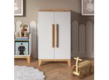 Vitalispa Armadio Per Bambini Malia, 70 X 120 Cm, Bianco/Artisan